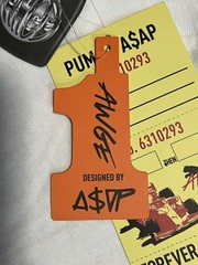 PUMA ASAP Rocky Flacko Smile Graphic Crew Neck Short Sleeve White T-Shirt Mens L