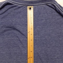 Goodlife Mens V-Neck T-Shirt Blue Heather 2XL Cotton Rayon Blend Short Sleeve