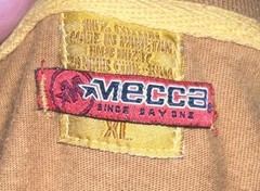 Vintage Mecca Apparel Brown Long Sleeve T-Shirt Mens Size XL Hip-Hop Y2K