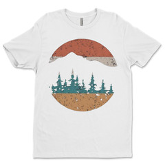 Custom T-Shirt Mountains/ Unisex Soft Style T-Shirts, Next Level- Cotton