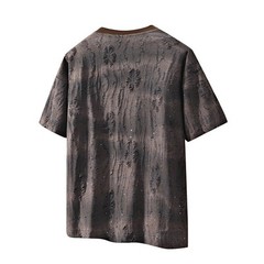 Men Luxury Fashion Trendy Star Ripped Hole Casual Summer Streetwear T-Shirt