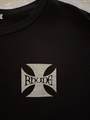 Rhude Cross Men’s Black 2XL Twill Cotton Graphic Logo T-Shirt Size XXL ￼