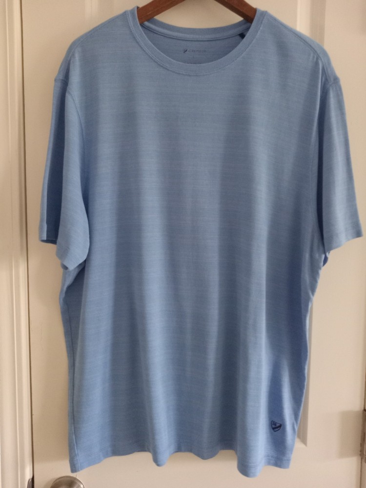 Cremieux Men’s Size L Short Sleeve T-Shirt Crewneck Light Blue
