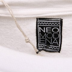 C7242 felpa uomo NEO MODENA bianco/nero pois sweatshirt man