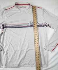 Gerry Mens XL Long Sleeve Sun UV Protection TShirt White Boating Fishing Outdoor