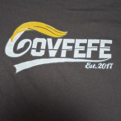 Delta Pro Weight T-Shirt Mens 3XL Covfefe Est 2017 Graphic Short Sleeve Gray