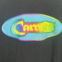 Anwar Carrots Men’s Tee T-Shirt Size Large Black Multicolor Distressed Graphic