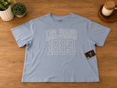 NWT Lee Jeans 1889 Graphic T-Shirt Women’s Plus Size Blue Short Sleeve Tee