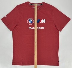 Puma T-Shirt Mens Large Red BMW MMS Motorsport ESS Logo Racing Tee Y2K 621314 10
