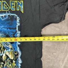 Iron Maiden Live After Death 2017 Mens XL Short Sleeve Acid Wash T-Shirt