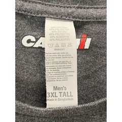 Case IH Farmall Tractor T-Shirt Mens 3XL Tall Gray Graphic Short Sleeve Tee