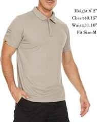 Men’s Tactical Polo T-Shirt Quick Dry Combat Short Sleeve Team Work Casual Shirt