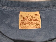 Y2K The Mountain Bald Eagle Flag Mountain Landscape Tie Dye T shirt XXL USA