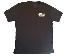 Fasthouse Mens Black Graphic Short Sleeve T-Shirt Pitted In Paradise Size XL