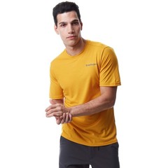 Smartwool Merino Wool Dawn Rise Graphic Short Sleeve Tee in Honey Gold XL