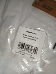 *NEW* The North Face Men’s T-Shirt Short Sleeve White With Black Logo Size L