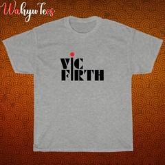 New Vic Firth Logo Black/Grey/Navy/White Size S-5XL Unisex T-Shirt