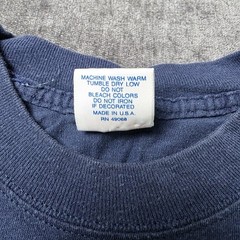 Vtg 90s Soffe’s Choice US Navy Double Sided T Shirt Medium Blue Single Stitch M