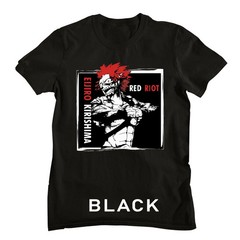 Eijiro Kirishima Eijiro My Hero ,Red Riot, Boku No Hero,BNHA New T-Shirt Black