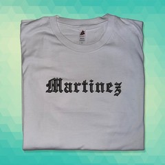 Custom Last Name Embroidered Text Old English Your name Brand Embroidered Tee