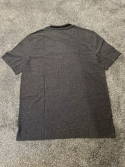 Huge Boss Solid Plain T-shirt Dark Grey XL