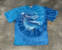 Hand Dyed Dolphins Florida Destination Nature T-Shirt XL NEW [NWT]