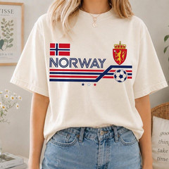 Vintage 90s Norway Soccer Shirt, Norway Football Home Tee