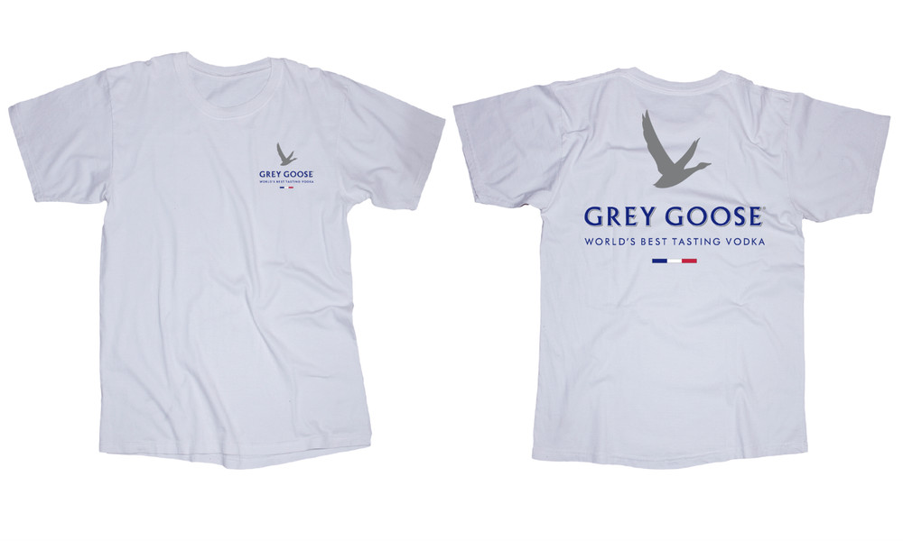 Grey Goose Vodka logo White or Black t-shirt