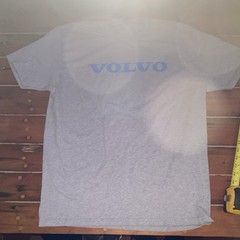 Men’s XL Gray VOLVO Graphic Logo Crew Neck Short Sleeve Tee