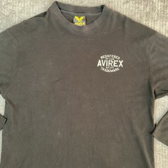 Avirex Shirt Mens Extra Large Waffle Thermal Knit Sky Kings Long Sleeve