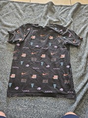 Nike Mens Large Shirt all over Print Multiple Brands Logos Swoosh Just Do it