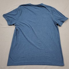Apt 9 Shirt Mens Large L Short Sleeve V Neck Stretch Premier Flex Pullover Blue