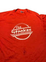 Vintage The Strokes T-shirt Red Magna Logo Large