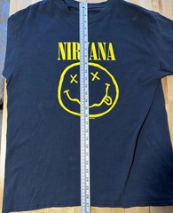 Nirvana Smiley Face shirt. Vintage 1992. No Tag Size Large.