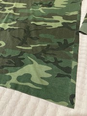 Vtg Ace Sportswear Shirt Woodland Camo Pocket Single Stitch USA Made 90s Large