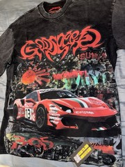 Godspeed New York Super Run Art Basel Sunday T-Shirt Black Graphic Size Large