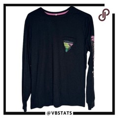 Chubbies Men’s The Weekend Has Arrived Pocket Long Sleeve T-Shirt Black XL