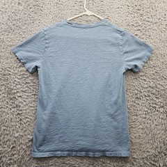 AMERICAN GIANT T Shirt Medium Slub Cotton Made in USA Sky Blue