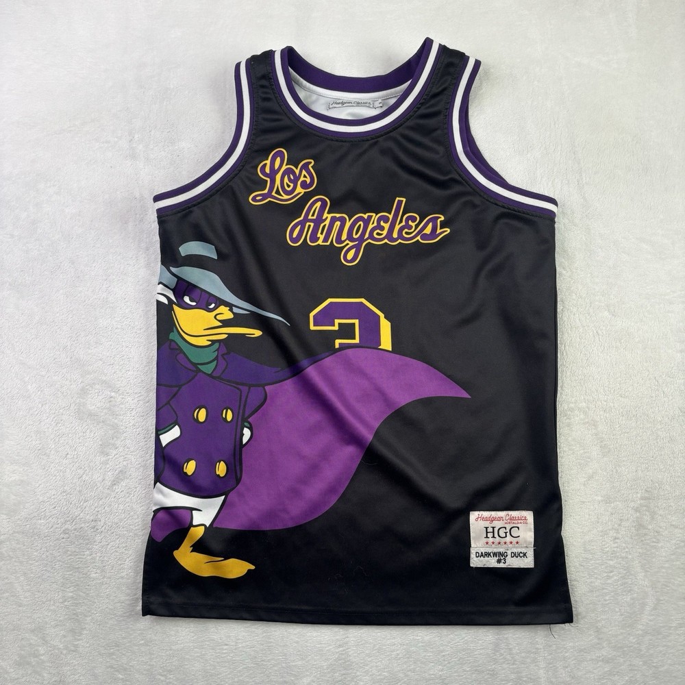 Headgear Classics Los Angeles Darkwing Duck #3 Jersey Black Men’s Medium