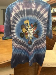 Vintage 1998 Woodstock Tie Dye T Shirt XL Sundog DuBois Double Sided Festival XL