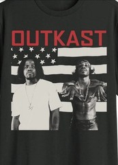 Outkast Unisex Black Graphic T-Shirt Hip Hop Rap Official Size Large New Sealed!
