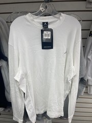 Nike Air Jordan Thermal Shirt Mens White Jumpman Logo Long Sleeve 2000s