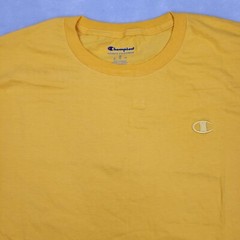 Champion Shirt Mens Medium Basic Team Jersey SS Crewneck Yellow Adult NEW
