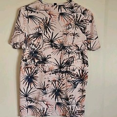Ted Baker Men’s Yorkii Tropical Tee Shirt Size 2 Short Sleeve Salmon Pull-On