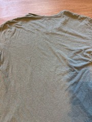 VINCE Men’s Medium 100% Cotton Short Sleeve T-Shirt V-Neck Teal Distressed
