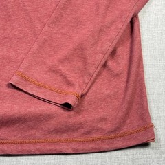 Tommy Bahama Shirt Mens XLT Red Long Sleeve Henley Contrasting Trim Button