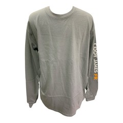 Cody James FR Flame Resistant Work Shirt Long Sleeve Light Grey Size Medium