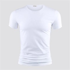 2026 Men’s T Shirt Pure Color V Collar Short Sleeved Tops Tees Men T-Shirt Black