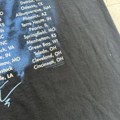 T-America Tim McGraw Everywhere Double-Sided Tour Dates Black Cotton Tee L