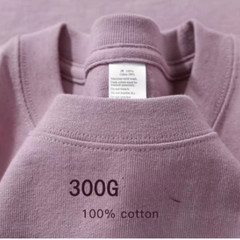 Men’s Heavy Duty 300g American Pure Cotton T-Shirt Oversized Casual Short Sleeve